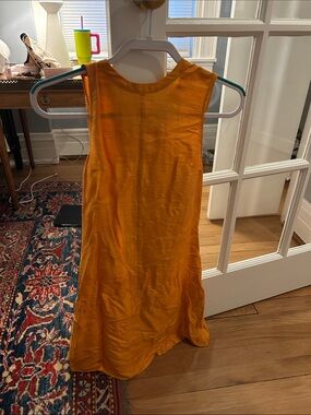 Sleeveless Mustard Mini Dress - Classic Shift